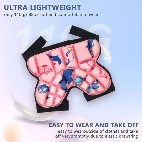 Kids Butt Pad for Skating Ski Snowboarding Roller Skate, Kids Hip Protector, Thickened Ski Butt Pad Padded Shorts for Winter Sports in Kuwait