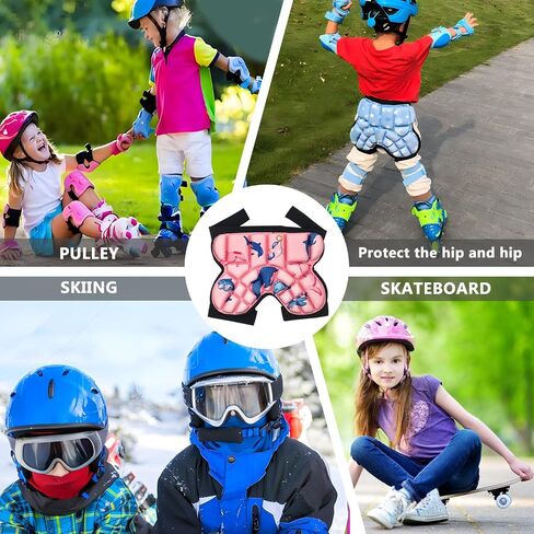Kids Butt Pad for Skating Ski Snowboarding Roller Skate, Kids Hip Protector, Thickened Ski Butt Pad Padded Shorts for Winter Sports in Kuwait