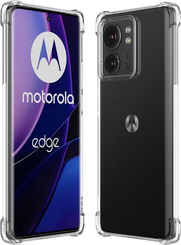 حالة Motorola Edge Plus 2022 / Edge Plus 5G UW 2022 ، غطاء واضح بلوري مع مصد الزاوية المعززة النحيف الملاء in Kuwait