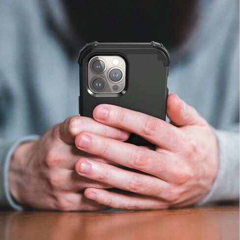 IDweel for iPhone 14 Pro Max Case,for iPhone 14 Pro Max with Screen Protector for Women, 3 in 1 Shockproof Slim Fit Hybrid Heavy Duty Hard PC Cover Soft Silicone Bumper Full Body Case,Rose Gold in Kuwait