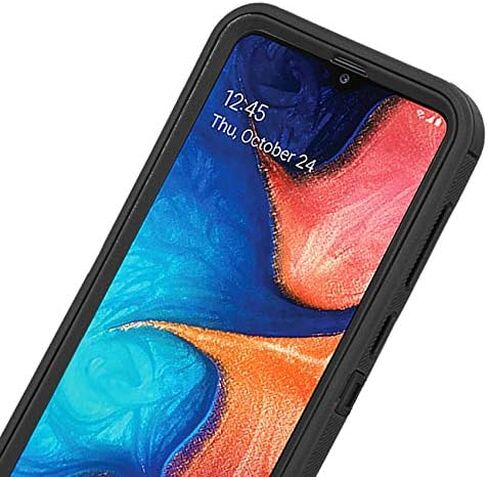 ANNYMALL DEFENDER ARMOR CASE لـ Samsung Galaxy A20/A30/A50 - واقي شاشة مدمج - أسود in Kuwait