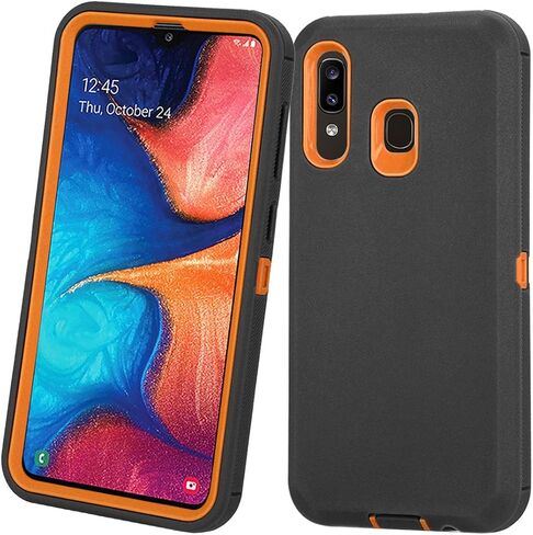 ANNYMALL DEFENDER ARMOR CASE لـ Samsung Galaxy A20/A30/A50 - واقي شاشة مدمج - أسود in Kuwait