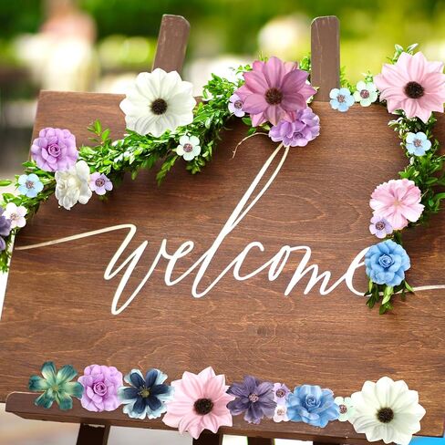 217 Pieces Flower Mini Silk Heads Fake Rose Daisy Faux Flowers for Crafts Rose Flowers Plum Blossom Heads Sunflower Daisy Wedding Decoration for Halloween Home Wedding, 2-4 cm (Assorted Colors) in Kuwait