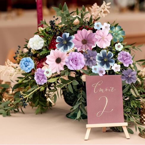 217 Pieces Flower Mini Silk Heads Fake Rose Daisy Faux Flowers for Crafts Rose Flowers Plum Blossom Heads Sunflower Daisy Wedding Decoration for Halloween Home Wedding, 2-4 cm (Assorted Colors) in Kuwait