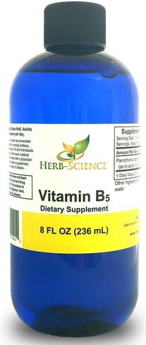 Vitamin B5 Drops Pantothenic Acid, Alcohol-Free Liquid Extract Maintain Healthy Hormones, Support Heart Health, Help Keep Skin and Hair Healthy and Support Immune System - Herb-Science in Saudi Arabia
