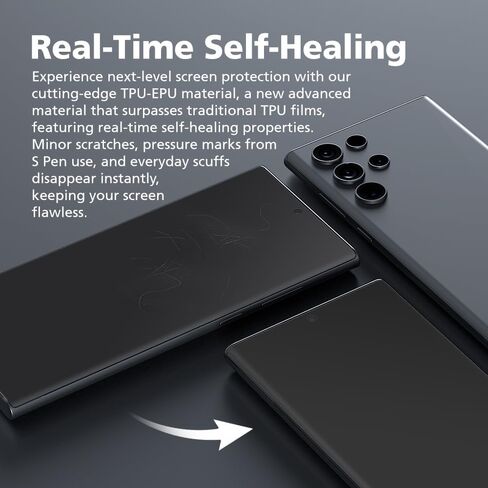 3 عبوات لـ Samsung Galaxy Note 9 واقي شاشة TPU-EPU مرن [ليس الزجاج] [0.1S بصمة فتح] [في الوقت الحقيقي الشاشة الذاتية] HD واضحة ، غير قابلة للكسر ، خالية من الفقاعة مع JIG المحاذاة in Kuwait