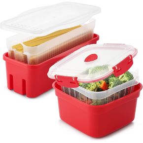 Tafura Microwave Set, Microwave Pasta Cooker and Microwave Vegetable Steamer