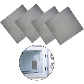 Microwave Waveguide Covers, Xafissy 4Pcs Cut to Size 13cm x 13cm Microwave Oven Repairing Part Mica Plates Sheets for Use Universal Microwave Oven