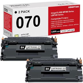 Compatible 070 Black Toner Cartridge CRG070 CRG-070 Toner Cartridge Compatible for Canon imageCLASS MF465dw MF462dw LBP247dw LBP247dw Printers (2,900 Pages 2 Pack)