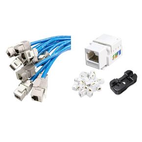 12 Pcs Cat6a Cat7 Keystone Jack and 25-Pack Cat6 Keystone Jacks, RJ45 Keystone Jack