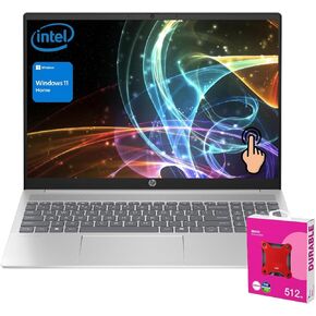 HP Pavilion 16t-af000 Daily Laptop, 16" FHD+ Touchscreen, 10-Core Intel Core 7 150U, 32GB RAM, 2TB SSD, Wi-Fi 6, Backlit Keyboard, HDMI, Windows 11 Home, Silver, with 512GB External SSD Bundle