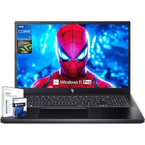 acer Nitro V 15 Gaming Laptop, Microsoft Office Lifetime License & Windows 11 Pro, 15.6" 144Hz FHD Display, Intel 10-Core i7-13620H, NVIDIA GeForce RTX 4060, 64GB DDR5 RAM, 1TB SSD, Backlit Keyboard