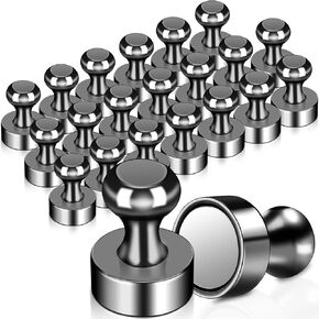 50 Pack Fridge Magnets, Strong Magnets for Whiteboard, Push Pin Magnets, Refrigerator Magnets Small Strong Neodymium Magnet for Office, Classroom, Kitchen, Adults, Home