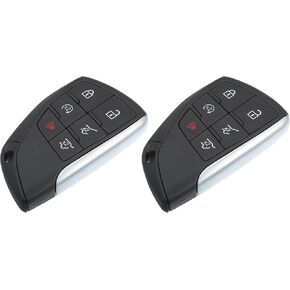 ACROPIX 433 MHz 6 Buttons Keyless Entry Remote Key Fob Fit for Chevrolet Suburban Tahoe 2021-2022 for GMC Yukon 2021-2022 YG0G21TB2 - Pack of 2 Black