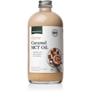 Natural Force Organic MCT Oil – Pure Glass Bottle – Made from 100% Cold Pressed Virgin Coconut Oil + Certified Keto, Paleo, Kosher, Vegan & Non-GMO – Lab Tested for Quality and Purity - 32 Ounce