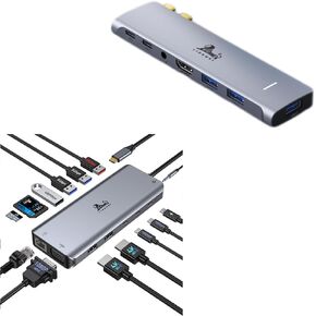 LIONWEI USB C Hub Docking Station for MacBook/Laptop