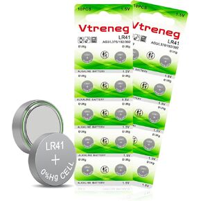 20 Pack LR41 Batteries AG3 392 384 192 L736 L736f 1.5V Alkaline Button Coin Cell Battery for Thermometer Watch Toy