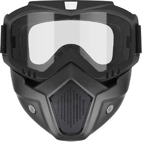 Aimzone Airsoft Face Mask, Detachable Tactical Masks, Paintball Mask with Goggles Compatible with Gel Ball Blaster, Water Beads, Nerf Rival, Apollo, Zeus & Artemis Blasters