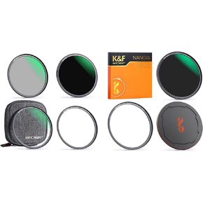 58mm Magnetic UV+CPL+ND64+ND1000+Basic Ring Lens Filters Kit (5 Pcs) with 28 Muti-Layer Coatings