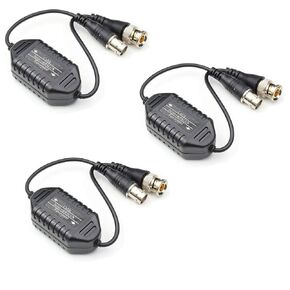 Bnc Ground Loop Isolator CCTV Video Balun, BNC Male to BNC Female Adapters Connecter Coaxial Security Camera ground loop isolator 3Packs