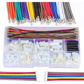 Micro Mini PH2.0 JST-PH 2.0 Female Connector with 22AWG Pre-Crimped Cables,Compatible with JST 2.0mm PH 2.0mm Connector 2/3/4/5/6/7/8/9/10 Pin Female Housing (JTS-PH-MM)