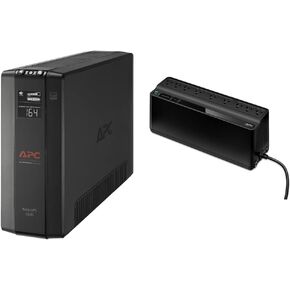 APC UPS, 1500VA UPS Battery Backup & Surge Protector, BX1500M Backup Battery, AVR & UPS, 850VA UPS Battery Backup & Surge Protector, BE850G2 Backup Battery, 2 USB Charger Ports, Back-UPS Series