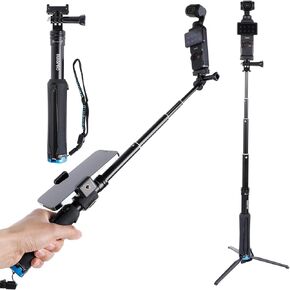 32" Selfie Stick with Quick-Release Adapter for DJI Osmo Pocket 3, Tripod Stand Extension Pole Monopod for DJI Pocket 3 Accessories