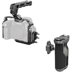SmallRig HawkLock Quick Release Cage Kit for Panasonic LUMIX GH7 / GH6 and Quick Release Rotating Side Handle with Integrated NATO Rail