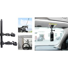 PellKing Bike Motorcycle Mount and Car Sun Visor Mount for Insta360 X4 X3 X2 X RS R