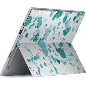 MightySkins Glossy Glitter Skin Compatible with Microsoft Surface Pro 8 - Teal Splatter | Protective, Durable High-Gloss Glitter Finish | Easy to Apply and Change Styles | Made in The USA