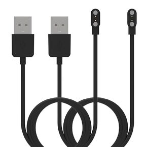FitTurn Charger Cable Compatible for DEKELIFE Smartwatch Magnetic Replacement USB Charging Cable for DEKELIFE Smartwatch Smartwatch Durable Portable Charging Cord (Black&Black)