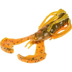 Strike King (RGBLCRW-101) Baby Luau Craw Fishing Exprice ، طعم مخلوق من البلاستيك الناعم ، ومخالب العمل العالية والتنورة ، وحافة الغضب الحاصلة على براءة اختراع ، 3 بوصات ، 9 عبوات ، Bama Craw