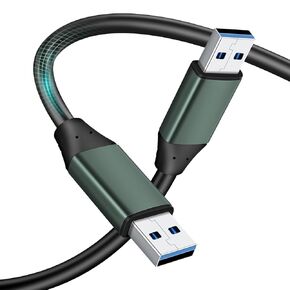 Kumiho 50Ft USB 3.0 Cable Male to Male Type A to A Cable for Data Transfer,Hard Drive Enclosures,Laptop Cooler,DVD Player,USB Hub