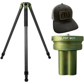 Elevate 2 Section Tripod, FatBoy Tripods Revive Recharging Bowl and Fatboy Trucker hat Bundle