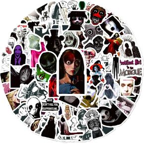 100 Pieces Horror Stickers, Waterproof Vinyl Gifts for Phone, Water Bottle, Luggage, Laptop, Adults Teens