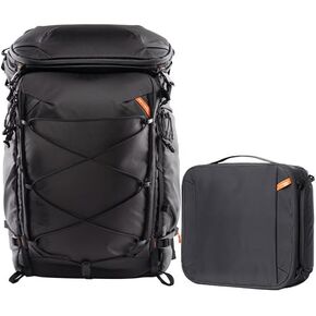 PGYTECH OnePro Flex Backpack 40L+Camera Insert Bag M, Fits DSLR/SLR/Mirrorless Cameras/Lenses and Other Gear, Lightweight Outdoor Hiking Bundle for Photography, Travel Bag with Laptop Compartment