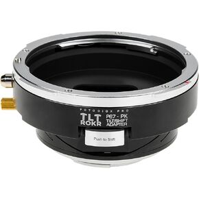 Fotodiox Pro TLT ROKR - Tilt/Shift Lens Mount Adapter Compatible with Pentax 6x7 (P67, PK67) Mount SLR Lenses to fit Pentax K (PK) Mount D/SLR Cameras