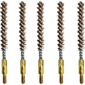 5 PCS Bore Bore Brunze 12ga .17cal .22cal 9mm Bore Cleaning Brush for Pistol Rifle Cleaning Kit Thread 5-40 8-32 5/16-27 (5 PCS .27 Cal 7mm) in Saudi Arabia