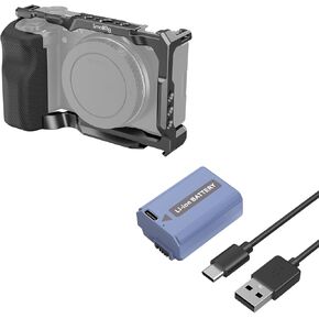 Bundle: SmallRig Cage for Sony ZV-E10 and SmallRig USB-C NP-FW50 Camera Battery