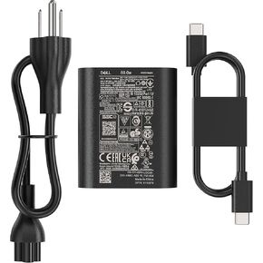 Slim 60W Laptop USB-C Charger for Dell Latitude 5540 5530 5430 7420 7440 7450 7520 9520 9430 9420 for Dell Inspiron XPS 13 14 Plus 9320 9440 7330 2-in-1 Chromebook Type C AC Power Cord Detachable