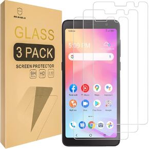Mr.Shield [3-Pack] Designed For Tracfone Alcatel TCL A3 / TCL A30 [Tempered Glass] [Japan Glass with 9H Hardness] Screen Protector with Lifetime Replacement