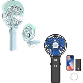 Portable Misting Fan + 5200mAh Portable Handheld Fan with Power Bank
