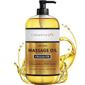 Cosmetasa Sore Muscle Massage Oil - 8.8 oz Soothes Muscle and Joint with Arnica Extract, Peppermint, Chamomile, and Lavender Oil