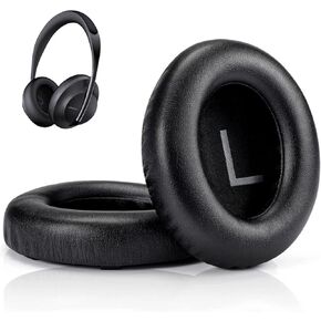 استبدال منصات الأذن NC700 لـ Bose 700 سماعة رأس ، وسائد أذن من Bose NC700 مع جلد أكثر ليونة (أسود)