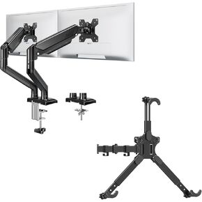 Dual Monitor Desk Mount Bundle Universal VESA Mount Adapter Kit