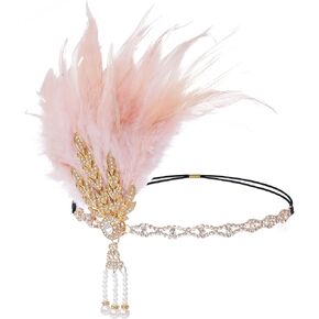 choyaxo Flapper Headband Roaring 20s Headpiece Great Gatsby Headpiece for Women in Kuwait
