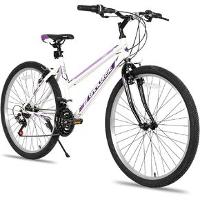 HH HILAND Bamcbase Womens Mountain Bike, 24 26 Inch 21 Speeds Hybrid Commuter Bicycle for Adults, Sport Hardtail Trail MTB