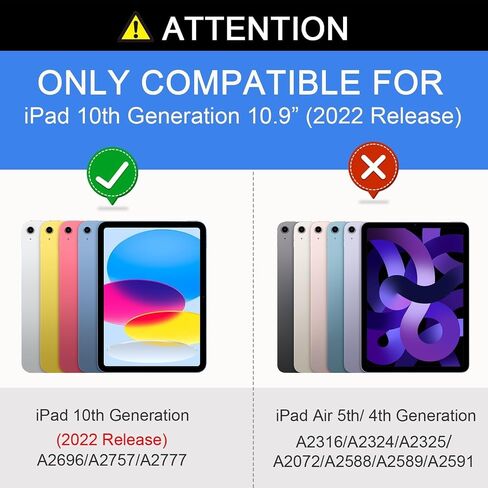 لصالح IPAD 10th Generation Case 2022 10.9 بوصة - غطاء ورق قابل للطي من الجلد النحيف مع النوم التلقائي/الاستيقاظ للجيل العاشر من الجيل 10.9 "2022 ، Sunset Beach in Kuwait