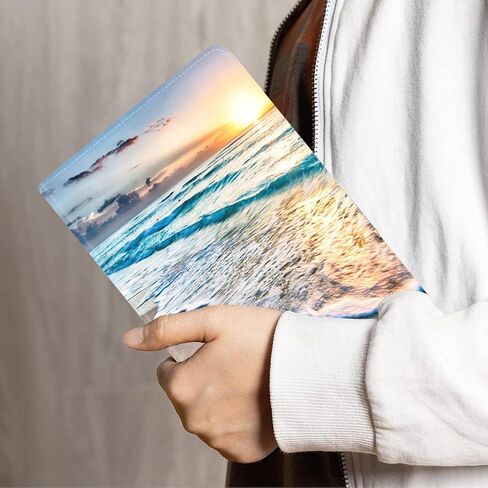 لصالح IPAD 10th Generation Case 2022 10.9 بوصة - غطاء ورق قابل للطي من الجلد النحيف مع النوم التلقائي/الاستيقاظ للجيل العاشر من الجيل 10.9 "2022 ، Sunset Beach in Kuwait