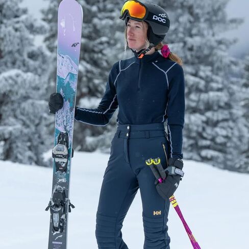 Helly-Hansen Avanti Stretch Pant - Women's Waterproof Snow Pant, Ideal Skiing Pants for Warmth and Flexibility, 991 Black - L in Kuwait